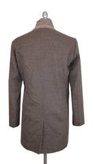 $3525 Mandelli Brown Wool Blend Solid Coat - (MM115243) - Parent