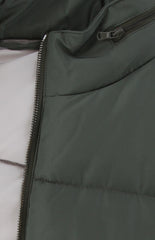 $1800 Mandelli Green Polyester Solid Jacket Vest - (MM115241) - Parent