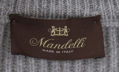 $1500 Mandelli Gray Cashmere Crewneck Jacket - (MM918243) - Parent