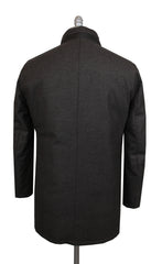 $3400 Mandelli Brown Wool Blend Solid Coat - (MM221262) - Parent