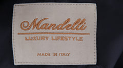 $11300 Mandelli Dark Blue Cashmere Solid Coat - (MM10282516) - Parent