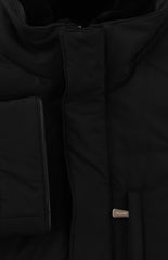 $5100 Mandelli Black Silk Solid Coat - (MM1113252) - Parent