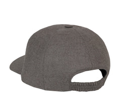 $450 Mandelli Gray Solid Wool Blend Baseball Cap - (MM38257) - Parent