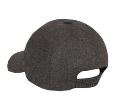$450 Mandelli Gray Solid Wool Baseball Cap - (MM38253) - Parent