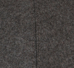 $450 Mandelli Gray Solid Wool Baseball Cap - (MM38253) - Parent