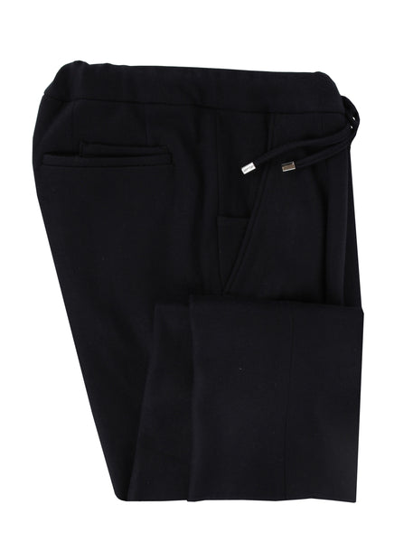 $1400 Mandelli Dark Blue Solid Cashmere Blend Pants - Slim - (MM43241) - Parent