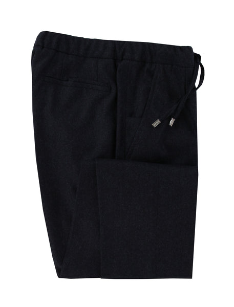$875 Mandelli Dark Blue Solid Wool Pants - Slim - (MM620241) - Parent