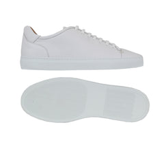 $850 Mandelli White Deer Skin Sneakers - (MM814244) - Parent