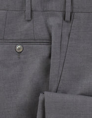 $595 Marco Pescarolo Gray Solid Wool Pants - Slim - (MP1113245) - Parent