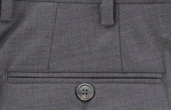 $595 Marco Pescarolo Gray Solid Wool Pants - Slim - (MP1113245) - Parent