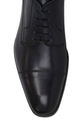 $925 Max Verre Midnight Navy Blue Leather Oxford Shoes - (MV59262) - Parent