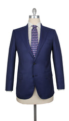 Principe d'Eleganza Blue Wool Solid Suit - 36/46 - (PE1010231)