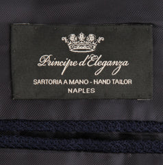 $3000 Principe d'Eleganza Navy Blue Cotton Solid Sportcoat - (PE521251) - Parent