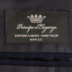 $3000 Principe d'Eleganza Navy Blue Cotton Solid Sportcoat - (PE521251) - Parent