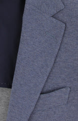 $3000 Principe d'Eleganza Blue Cotton Blend Solid Sportcoat - (PE517251) - Parent