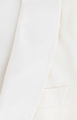 Principe d'Eleganza Cream Wool Solid Tuxedo Jacket - (PE1228232) - Parent