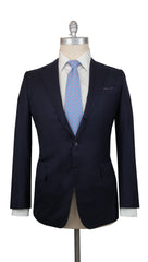 $4800 Principe d'Eleganza Navy Blue Wool Solid Suit - (PE319241) - Parent