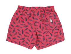 $300 Roda Pink Fancy Swim Shorts - Slim - (RD529245) - Parent