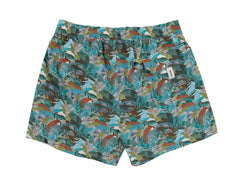 $300 Roda Green Floral Swim Shorts - Slim - (RD529247) - Parent