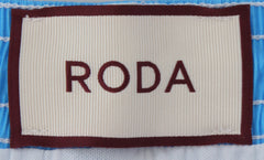 $300 Roda Light Blue Fancy Swim Shorts - Slim - (RD529242) - Parent