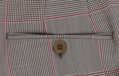 $750 Sartorio Napoli Brown Plaid Wool Pants - Slim - (SA63261) - Parent