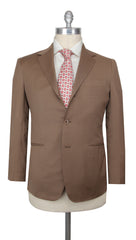 $3750 Sartorio Napoli Brown Wool Solid Suit - 38/48 - (SA93257)