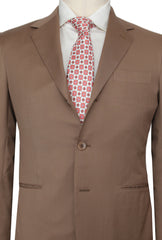 $3750 Sartorio Napoli Brown Wool Solid Suit - (SA93257) - Parent