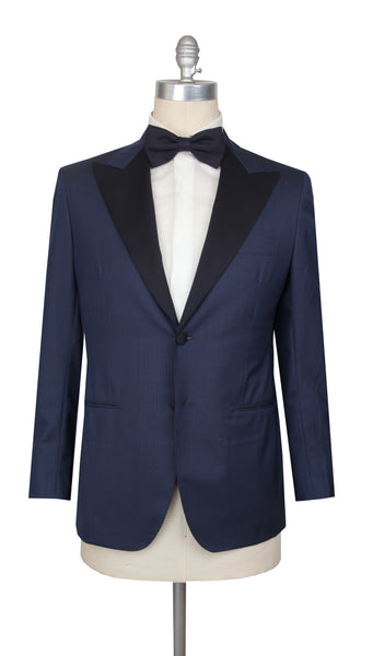 $4500 Sartorio Napoli Navy Blue Wool Tuxedo - (SA71720254) - Parent