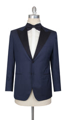 $4500 Sartorio Napoli Navy Blue Wool Tuxedo - 36/46 - (SA71720254)