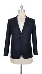$3150 Sartorio Napoli Dark Blue Cashmere Solid Sportcoat - (SA517252) - Parent
