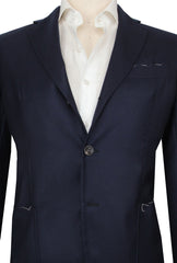 $3150 Sartorio Napoli Dark Blue Cashmere Solid Sportcoat - (SA517252) - Parent