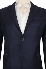 $3150 Sartorio Napoli Dark Blue Cashmere Solid Sportcoat - (SA517252) - Parent