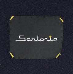 $3150 Sartorio Napoli Dark Blue Wool Blend Solid Sportcoat - (SA57251) - Parent