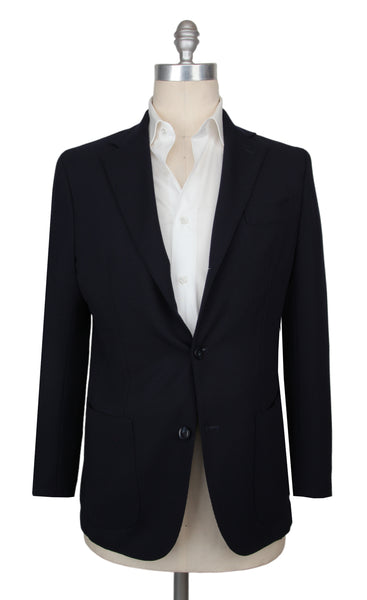 $3125 Sartorio Napoli Dark Blue Wool Solid Sportcoat - (SA1211251) - Parent