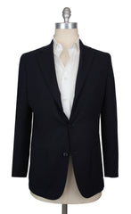 $3125 Sartorio Napoli Dark Blue Wool Solid Sportcoat - (SA1211251) - Parent