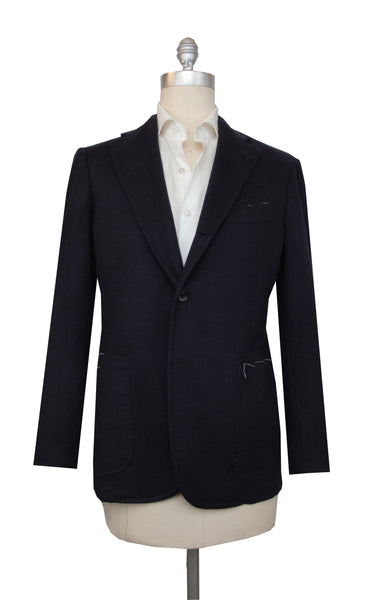 $3125 Sartorio Napoli Dark Blue Cashmere Solid Sportcoat - (SA517253) - Parent