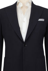 $3150 Sartorio Napoli Dark Blue Virgin Wool Solid Sportcoat - (SA517251) - Parent