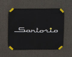 $3600 Sartorio Napoli Olive Green Cotton Solid Suit - (SA6252511) - Parent