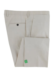 $3600 Sartorio Napoli Cream Cotton Solid Suit - (SA6252510) - Parent