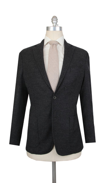 $3425 Sartorio Napoli Dark Gray Wool Blend Solid Suit - (FDL51255) - Parent