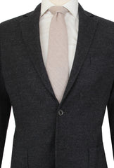 $3425 Sartorio Napoli Dark Gray Wool Blend Solid Suit - (FDL51255) - Parent