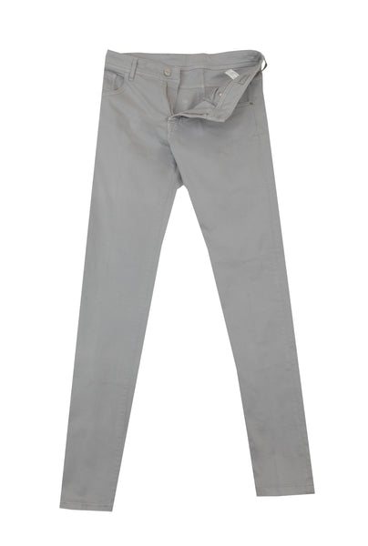 $550 Sartorio Napoli Light Gray Solid Jeans - Slim - (SA322252) - Parent