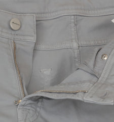 $550 Sartorio Napoli Light Gray Solid Jeans - Slim - (SA322252) - Parent