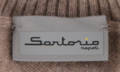 $1525 Sartorio Napoli Light Brown Turtleneck Sweater - (SA823252) - Parent