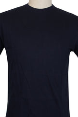 $675 Sartorio Napoli Dark Blue Solid Piqué T-Shirt - - (SA415263) - Parent