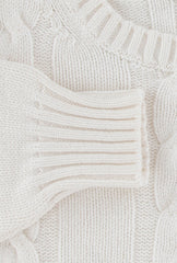 $1000 Sartorio Napoli Off White Crewneck Sweater - (SA823255) - Parent