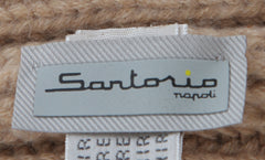 $475 Sartorio Napoli Beige Solid Cashmere Beanie - (SA617231) - Parent