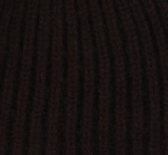 $475 Sartorio Napoli Dark Brown Solid Cashmere Beanie - (SA617234) - Parent