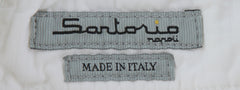 $600 Sartorio Napoli White Solid Linen Blend Pants - Slim - (SA613243) - Parent