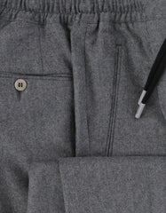 $850 Sartorio Napoli Gray Solid Wool Pants - Slim - (SA322254) - Parent